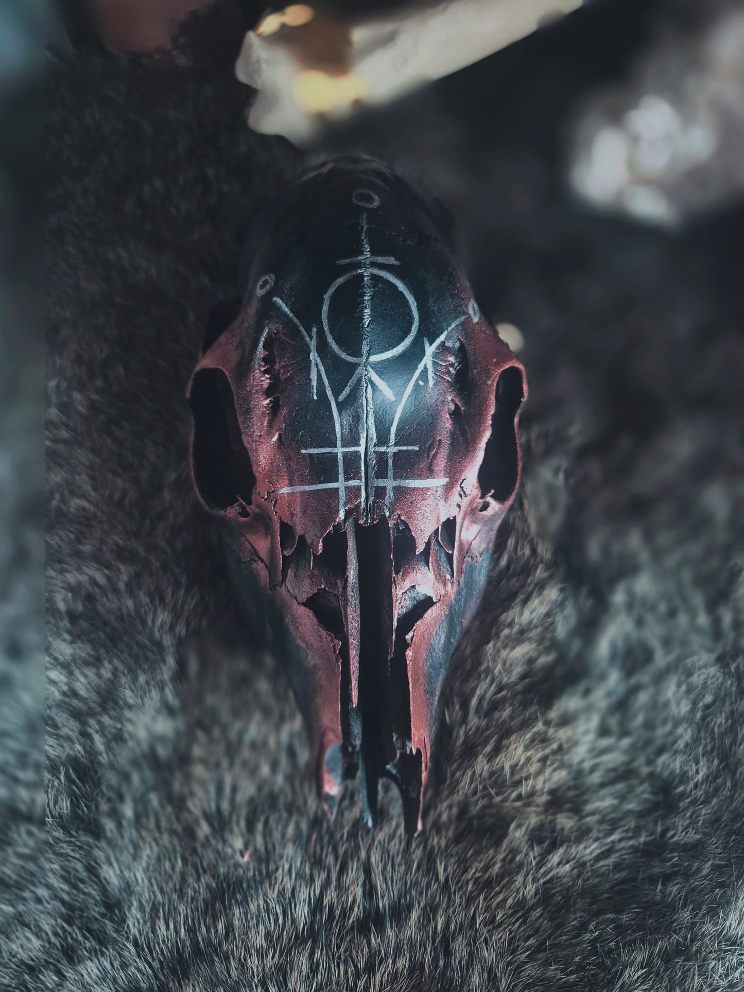 Sigil Painted Deer Skull