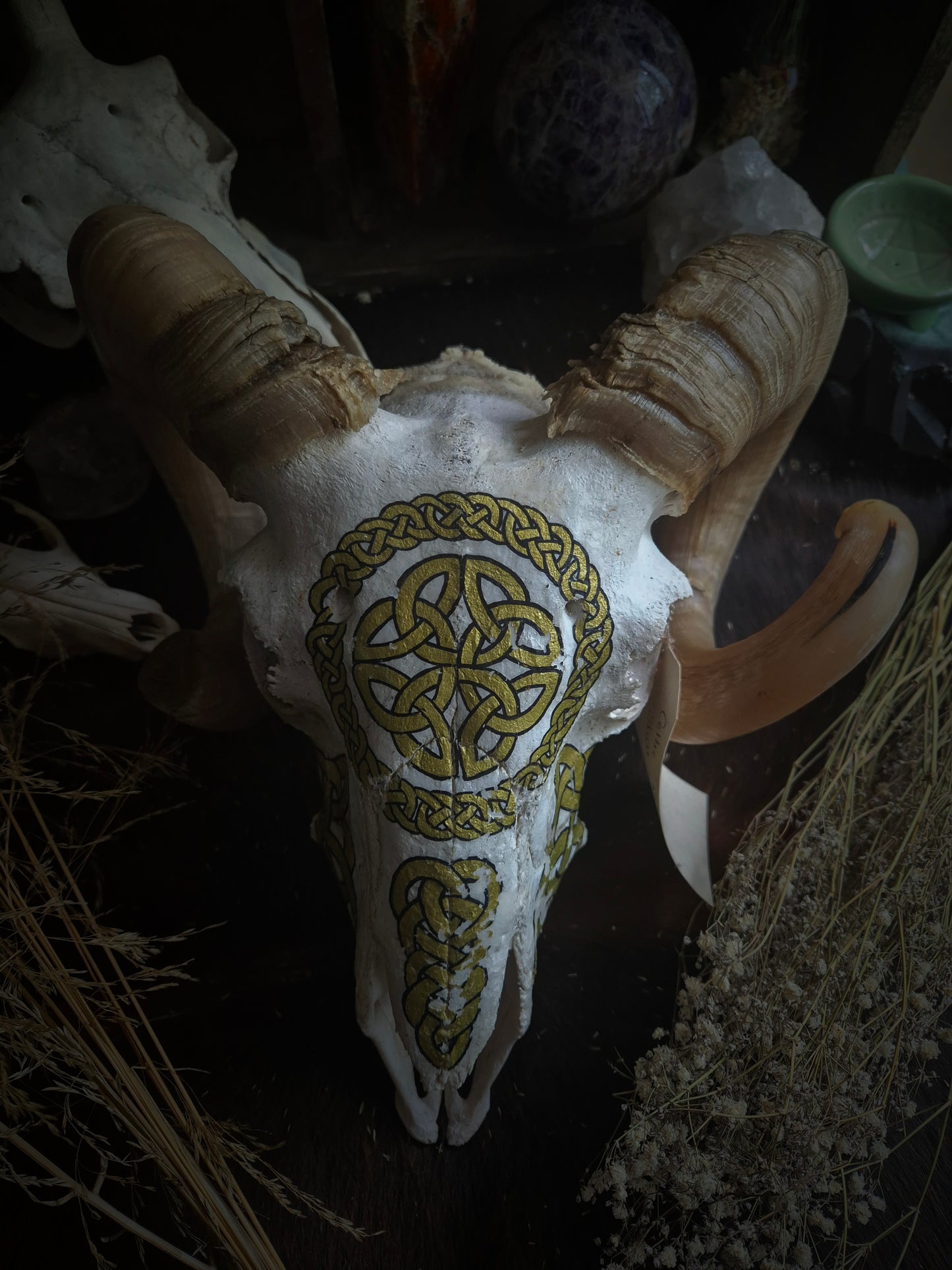 Celtic Ram Skull