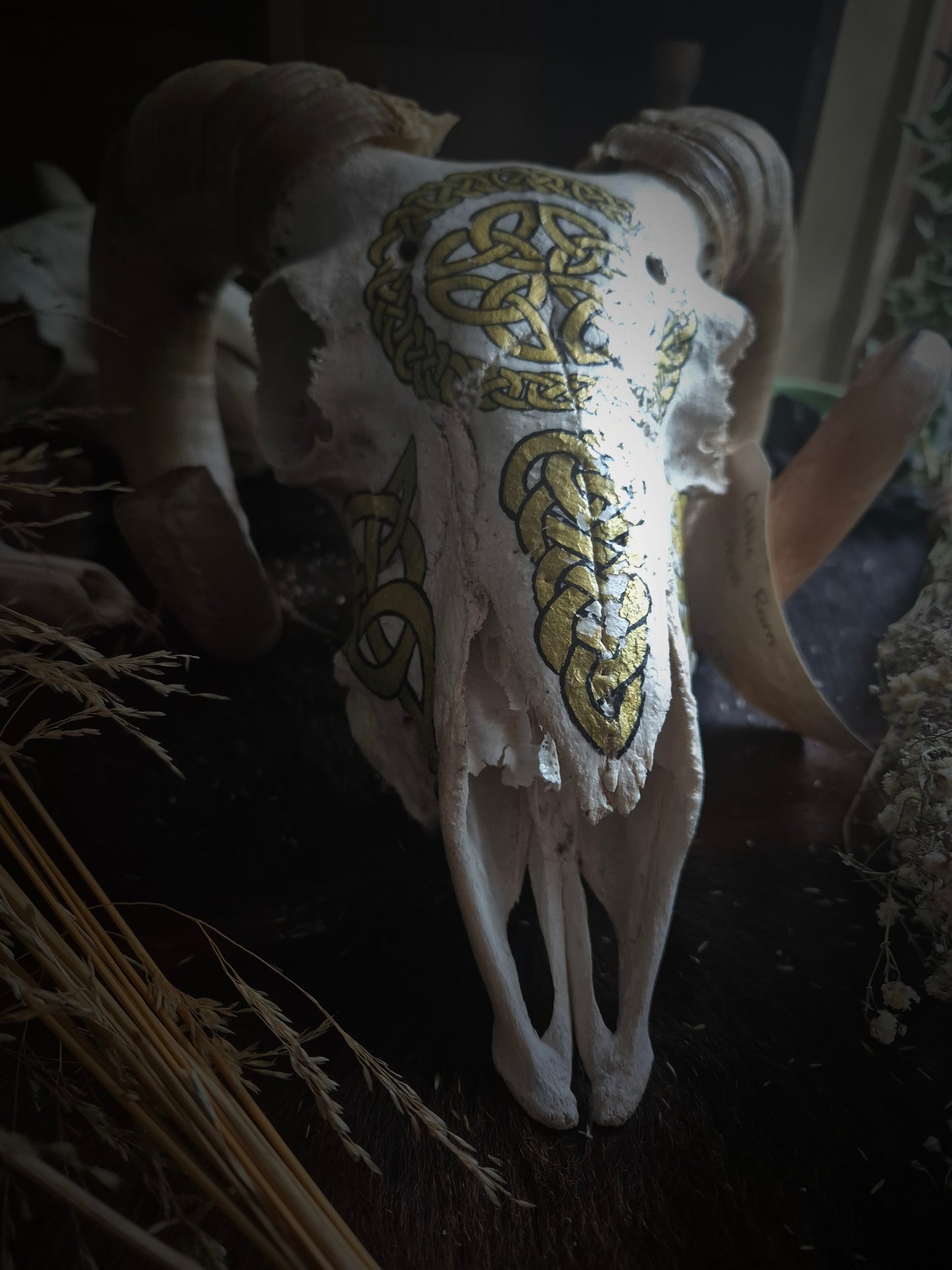 Celtic Ram Skull