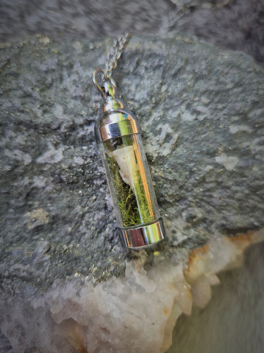 Skull Glass Vial Necklace