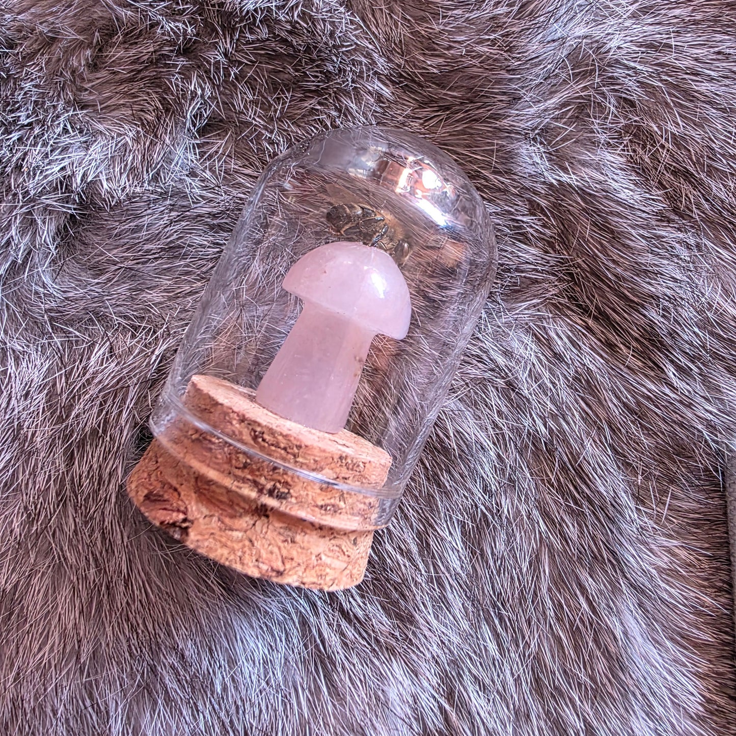 Crystal Mushroom Bee Dome