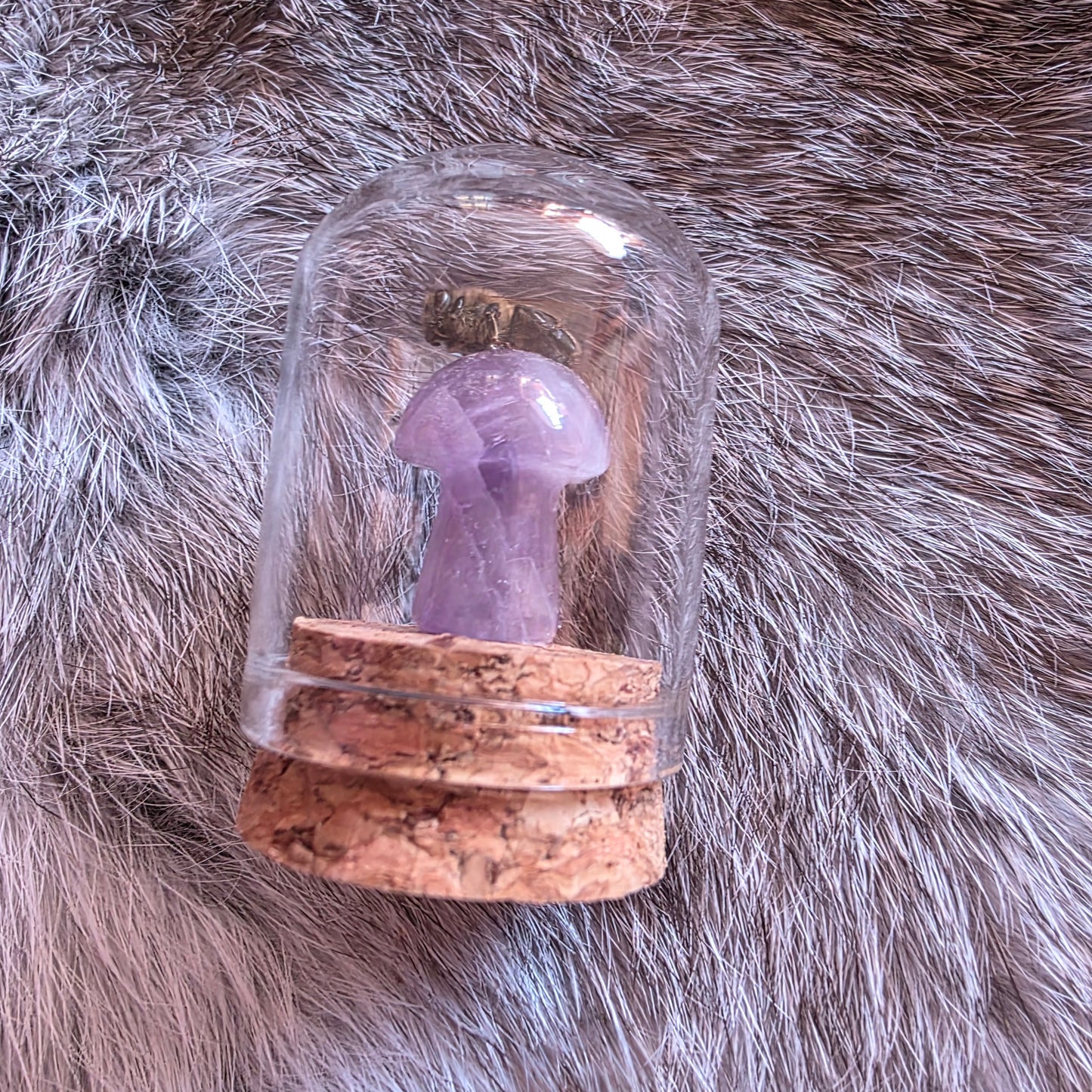 Crystal Mushroom Bee Dome